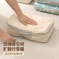4-Piece Travel Compression Packing Cubes Set for Luggage Organization