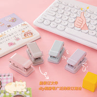 Cute Flower Mini Puncher for DIY Handcrafts and Scrapbooking, Single Hole, Effort-Saving