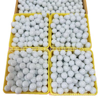 White Porcelain Marbles for Vending and Claw Machines, 12-16mm