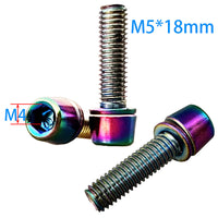M5x18mm Stainless Steel Bicycle Stem Bolts for Mountain, Road, and Fixed Gear Bikes