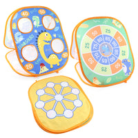 Kids 3-in-1 Dinosaur/Football Target Toss Game Tent with Beanbags
