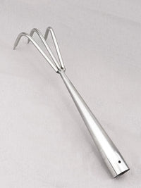 Stainless Steel Hand Rake for Gardening and Clam Digging, 3-7 Tine Options, Optional Handle