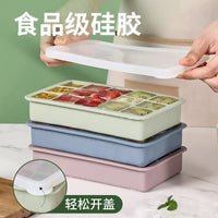German Soft Silicone Ice Cube Tray with Lid, Large Capacity Food-Grade Freezer Mold for Home Use