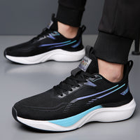 Men's Breathable Mesh Running Shoes Lightweight Non-Slip Outdoor Casual Sneakers