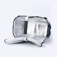 Foldable Insulated Picnic Basket with Logo Print, Cooler Bag for Car and Food Delivery