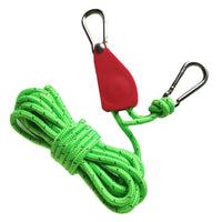 Camping Tent Guy Line with Pulley Adjuster and Reflective Rope for Outdoor Windproof Support