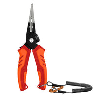 Aluminum Fishing Pliers, Multi-functional Lure Pliers with Self-Locking Hook Remover, Line Cutter, Split Ring Opener, Portable Fishing Tool