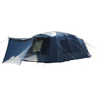 Blackout Outdoor Camping Tunnel Tent with Aluminum Poles, Large 1-Room 1-Hall Double-Layer Rainproof Sunshade