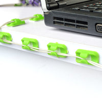 Self-Adhesive Cable Clips for Desk and Wall Organization