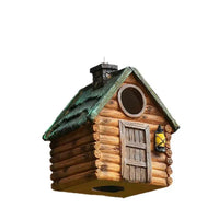 Resin Birdhouse Outdoor Hanging Garden Feeder Craft Yard Decoration