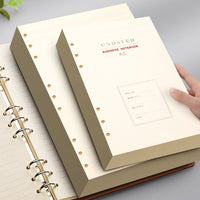 A5/B5 Loose Leaf Refill Paper for 6/9-Hole Notebooks, Thickened Lined Inserts