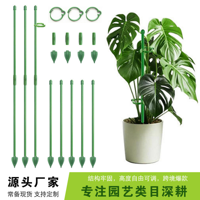 Plant Support Stakes for Climbing Plants, Roses, and Monstera - Indoor Garden Trellis Kit