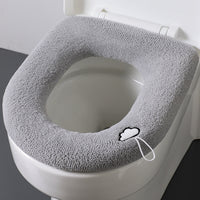 Plush Toilet Seat Cover, Universal Thickened Washable Toilet Seat Cushion for Winter, Warm and Soft