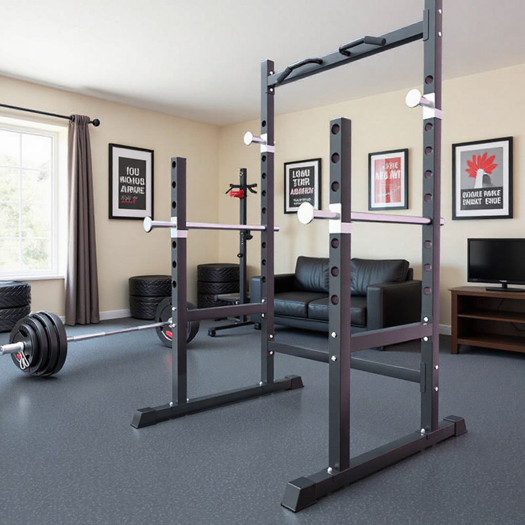 Professional Squat Rack Barbell Bench Press Weightlifting Half Rack Home Gym Equipment