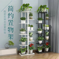 Multi-tier Wrought Iron Plant Stand for Indoor/Outdoor Balcony Decor
