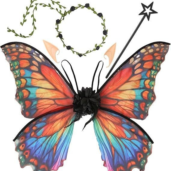Kids Butterfly Wings Costume Cape for Halloween & Parties
