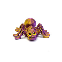 3D Printed Articulated Big Eye Spider Keychain Halloween Toy Model