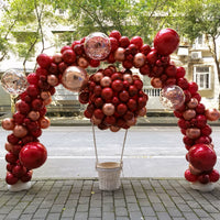 Engagement Wedding Burgundy Balloon Arch Kit for Birthday Anniversary Event Decoration