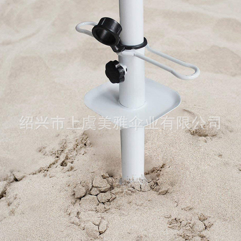 Portable Iron Beach Umbrella Sand Anchor Spike Stand Holder
