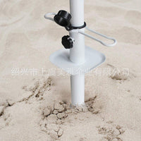 Portable Iron Beach Umbrella Sand Anchor Spike Stand Holder