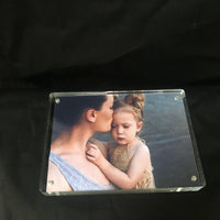 Acrylic Magnetic Photo Frame Clear Display Stand for Photos, Signs, and Price Tags