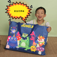 Cartoon Waterproof Quilt Storage Bag with Handles for Kids' Kindergarten Bedding and Moving
