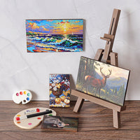 Miniature Dollhouse Easel and Palette Set for DIY Craft and Decoration