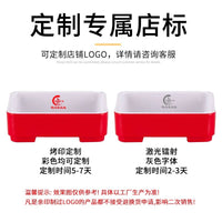 Melamine Stackable Square Serving Tray for Hot Pot Ingredients and Fruit