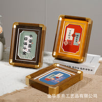 Premium PVC Faux Bronze Picture Frame with Waterproof Mat Board for Desktop Display