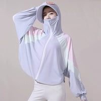 Women's UPF 50+ UV Protection Ice Silk Sun Protection Hoodie