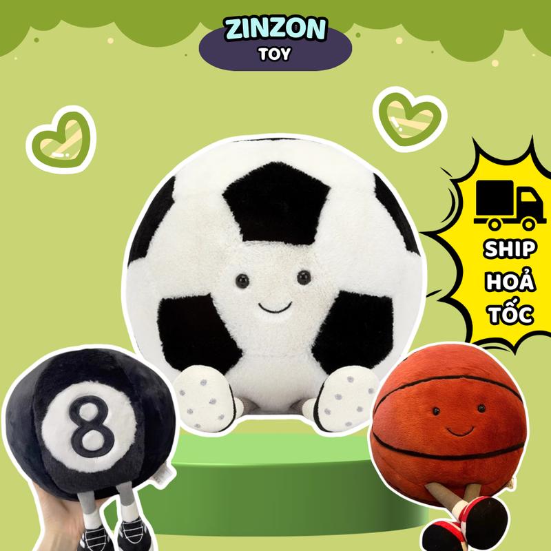 Creative Sports Ball Plush Toy Pillow - Football, Basketball, Volleyball, Rugby Doll Ornament