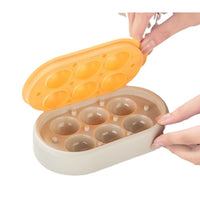 Food-Grade Silicone Ice Cube Mold with Lid, Round Ice Ball Maker for Home Bar