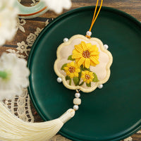 DIY Embroidery Sachet Kit for Couples - Peace Charm Design