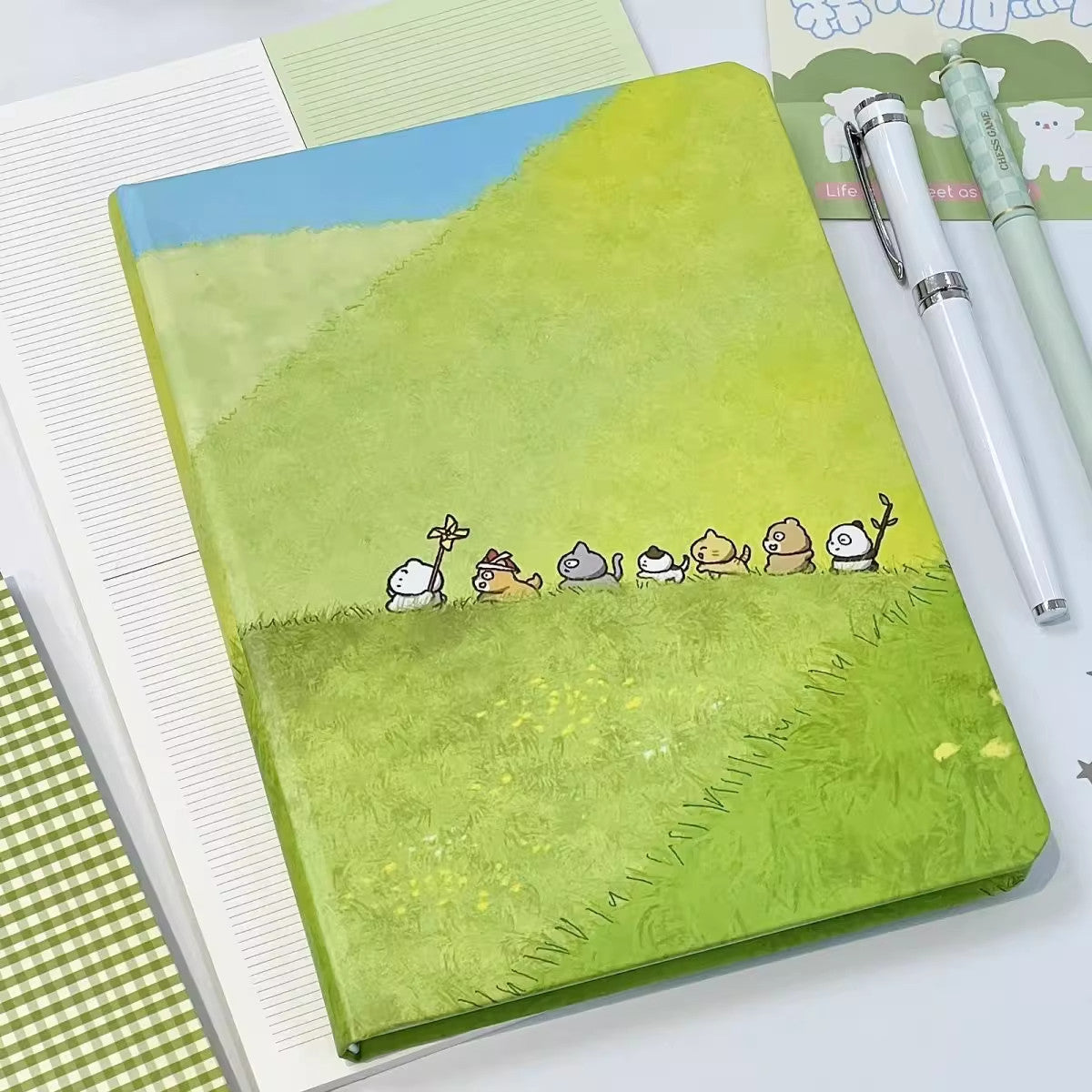 Cute Prairie Dog A5 Hardcover Lined Notebook for Students, Portable Journal and Memo Book