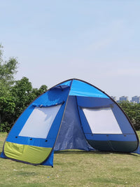 Automatic Pop-Up Beach Tent Sun Shelter for 3-4 People, UV Protection, Quick Open