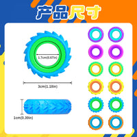Fidget Sensory Silicone Rings for Stress Relief and Focus