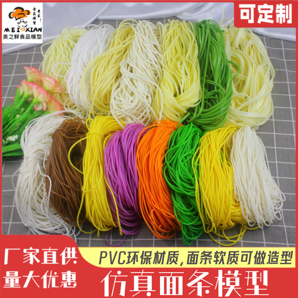 Realistic Noodle Model Simulation Food Prop for Display and Play