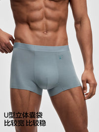 Bananain Silver Skin 500E Men's Modal Boxer Briefs, Plus Size Ice Silk Breathable Trunks, 3-Pack