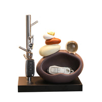 Feng Shui Stone Ornament for Entryway Key Storage and Home Decor