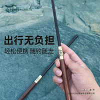Kids Fishing Rod and Reel Combo, Short Section Telescopic Pole for Beginners, Outdoor Stream Fishing for Panfish, Minnows