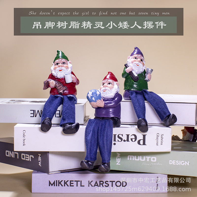 Dwarf Gnome Resin Figurines for Micro Landscape Decor
