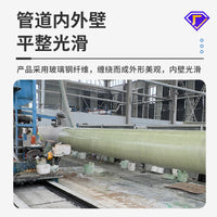 Fiberglass Reinforced Plastic (FRP) Sewage and Ventilation Pipe DN500 for Chemical Waste Water