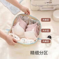 3-in-1 Travel Underwear Storage Bag Portable Lingerie Socks Organizer Pouch