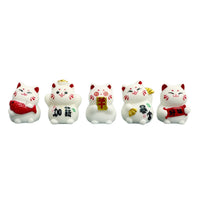 Lucky Fortune Cat Car Dashboard Ornament Set