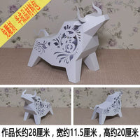 DIY Ox Year Zodiac 3D Papercraft Model Kit for Kids - Bull Paper Sculpture Ornament