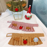 Christmas Reindeer Pet Scarf Collar for Cats and Dogs