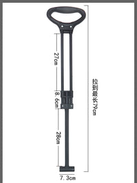 Camping Cart Telescopic Pull Rod Handle Replacement for Outdoor Utility Wagon
