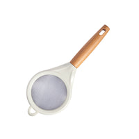 Fine Mesh Strainer with Wooden Handle for Baking and Juicing