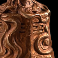 Taoist Sanqing Bell Ornament, Engraved Craft Zen Decor, Gift for Elders