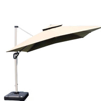 Outdoor Cantilever Patio Umbrella with Cross Base for Garden, Commercial, Camping, and Picnic